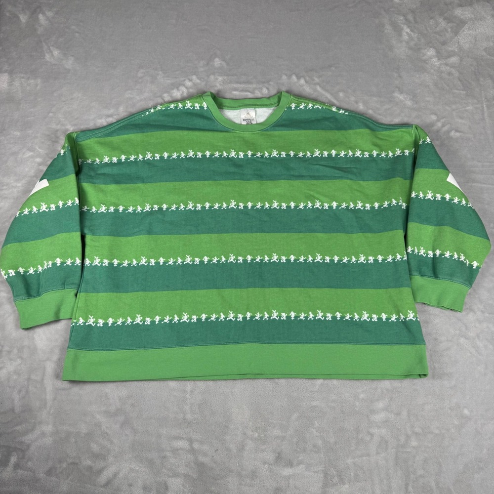 Walt Disney World Mickey & Friends Spirit Jersey Size XL Green StripedCharacters - Picture 2 of 7